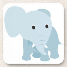 Elefante lindo del bebé posavasos de bebidas