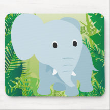 Elefante lindo del bebé tapete de ratón