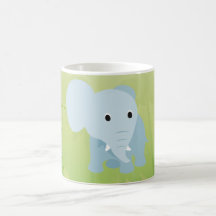 Elefante lindo del bebé tazas de café