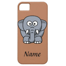 Elefante personalizado del dibujo animado iPhone 5 Case-Mate cárcasa