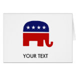 Elefante republicano del elefante/GOP Tarjetón