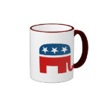 Elefante republicano taza de café