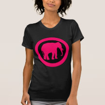 ELEFANTE ROSADO CAMISETAS
