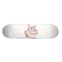 Elefante rosado graphic.png del bebé tabla de patinar