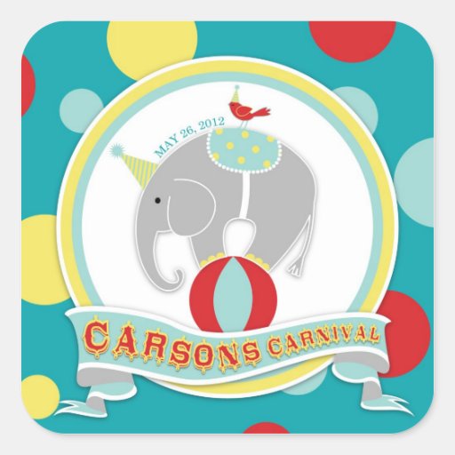 Elefante S del pegatina del circo del circo