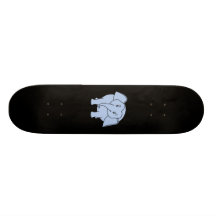 Elefante soñoliento azul. Historieta Monopatines Personalizados
