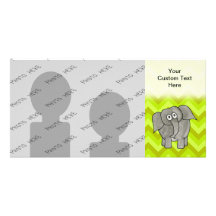Elefante Tarjeta Fotográfica Personalizada