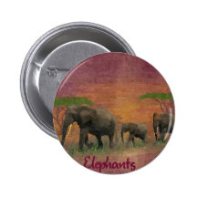 Elefantenfamilie Button