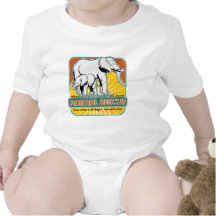 Elefantes animales del rescate camisetas