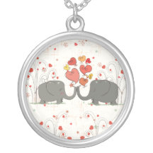 Elefantes del el día de San Valentín Joyeria Personalizada