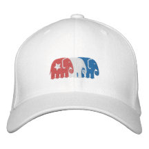 Elefantes políticos gorras de beisbol bordadas