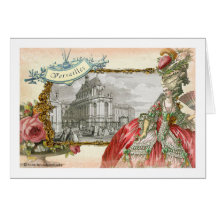 Elegancia de Versalles Marie Antonieta Tarjeta