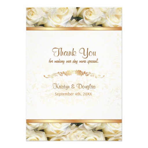 Elegancia del rosa blanco - gracias anuncios personalizados