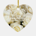 Elegancia del rosa blanco - personalizar adorno