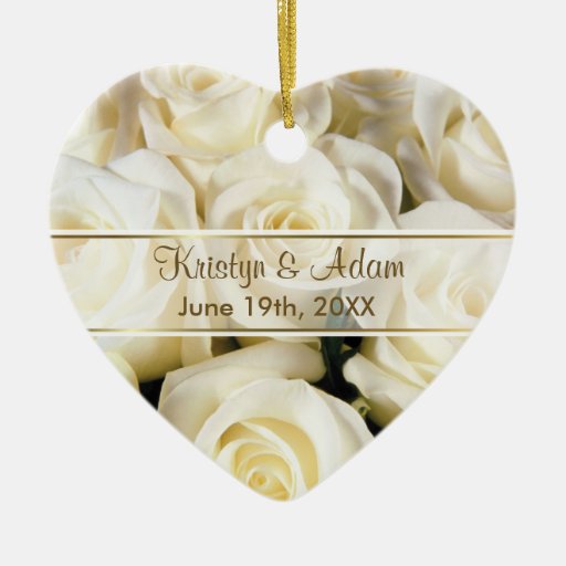 Elegancia del rosa blanco - personalizar adorno