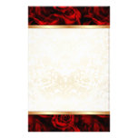 Elegancia del rosa rojo papelería
