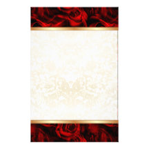 Elegancia del rosa rojo papelería