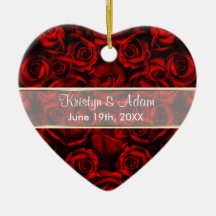 Elegancia del rosa rojo - personalizar ornato