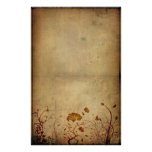 Elegancia del vintage floral  papeleria