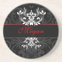 Elegancia oscura modificada para requisitos partic posavasos cerveza