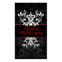 Elegancia oscura tarjetas de negocios