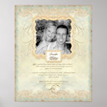 Elegante barroco del capítulo del amor de la fotog poster
