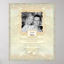 Elegante barroco del capítulo del amor de la fotog poster