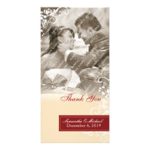 Elegante gracias las tarjetas de la foto tarjetas fotograficas 