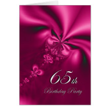 Elegante, invitación de la fiesta de cumpleaños de felicitaciones
