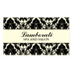 Elegante moderno del damasco de la crema elegante  tarjetas de visita