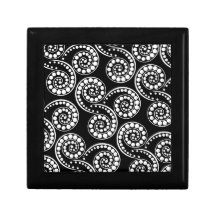 Elegante moderno del modelo del remolino de Paisle Cajas De Regalo