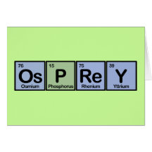 Elementos de Osprey Felicitación