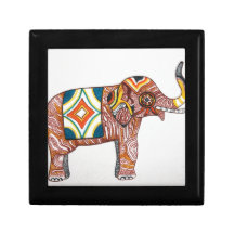 Elephant design caixa de persentes