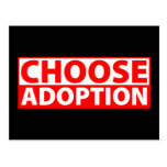 Elija la adopción tarjeta postal