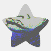 ella calcomania forma de estrella