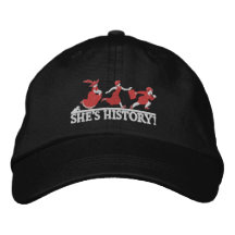 ¡Ella es historia! Gorra De Beisbol