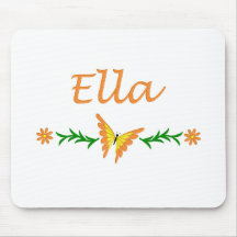 Ella (mariposa anaranjada) tapetes de raton
