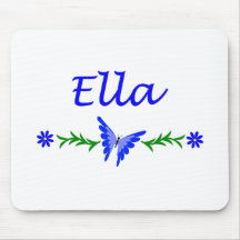 Ella (mariposa azul) alfombrilla de raton