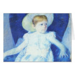 Elsie en una silla azul, Mary Cassatt Tarjeta