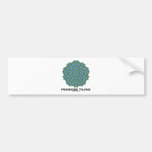Embaldosado de Penrose (simetría quíntupla) Pegatina De Parachoque