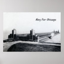 Embarcadero 1930 de la marina de guerra de Chicago Impresiones
