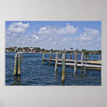 Embarcadero de madera poster