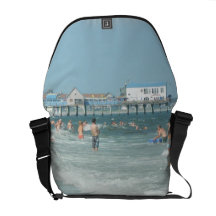 Embarcadero viejo de la playa de la huerta bolsas messenger