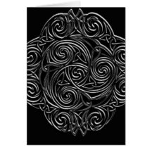 Emblema céltico de plata felicitaciones