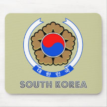 Emblema coreano alfombrilla de ratón