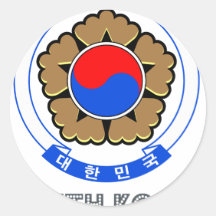 Emblema coreano etiqueta