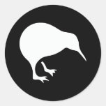 Emblema de Nueva Zelanda del kiwi Etiqueta