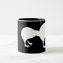 Emblema de Nueva Zelanda del kiwi Tazas De Café