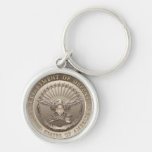 Emblema del gobierno de D.O.D Llaveros Personalizados