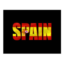 Emblema del logotipo de la bandera de España para  Postales